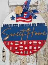 Load image into Gallery viewer, Patriotic Home Sweet Home Door Hanger