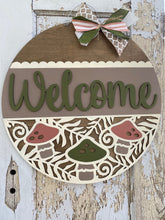 Load image into Gallery viewer, Whimsical Welcome Mushroom Door Hanger