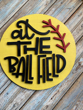 Load image into Gallery viewer, At the Ball Field Baseball, Softball Round
