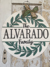Load image into Gallery viewer, The Family Name Door Hanger