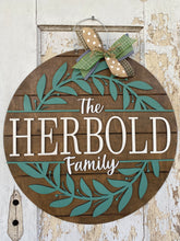 Load image into Gallery viewer, The Family Name Door Hanger