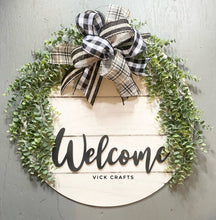 Load image into Gallery viewer, Greenery Round Door Hanger