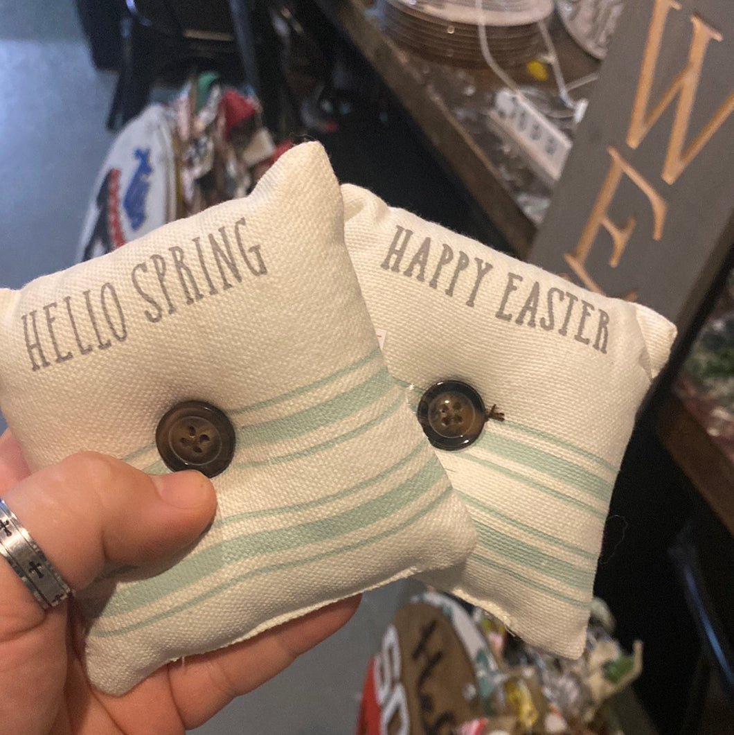 Mini Pillow Hello Spring & Happy Easter