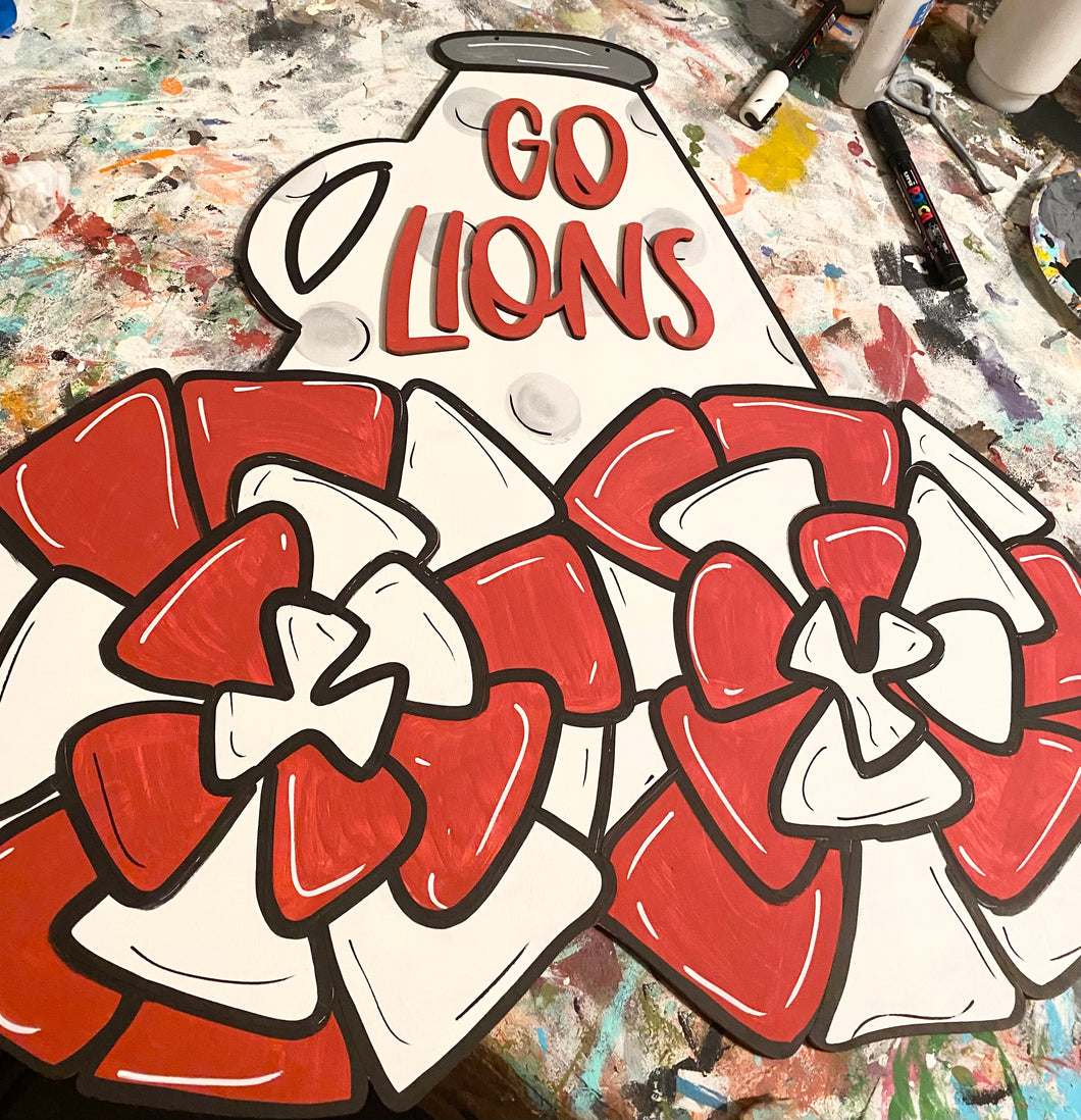 Cheer Door Hanger, Team Spirit