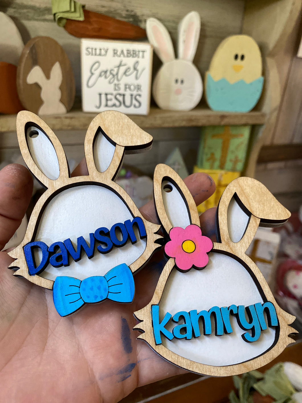 Bunny Basket Tags