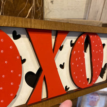 Load image into Gallery viewer, XOXO Stacked Framed Sign
