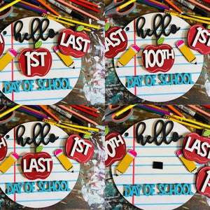 School Day Round Sign
