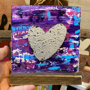Purple Heart Sign Sitter