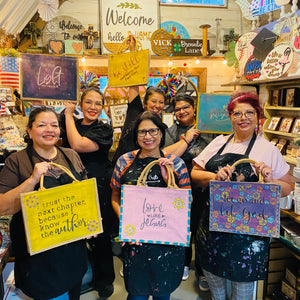 Bible Bag Paint Party at Sip & Shine September 21st 11-1pm
