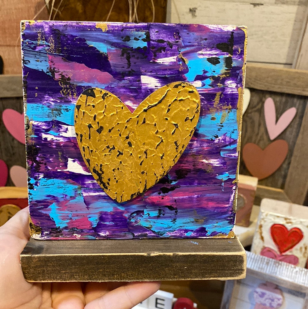 Purple Heart Sign Sitter