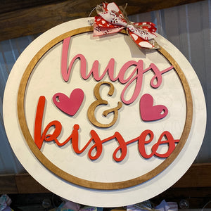 Hugs & Kisses Door Hanger