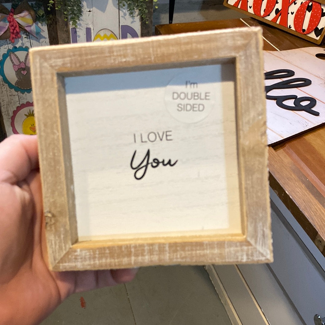 Love you Framed Sign