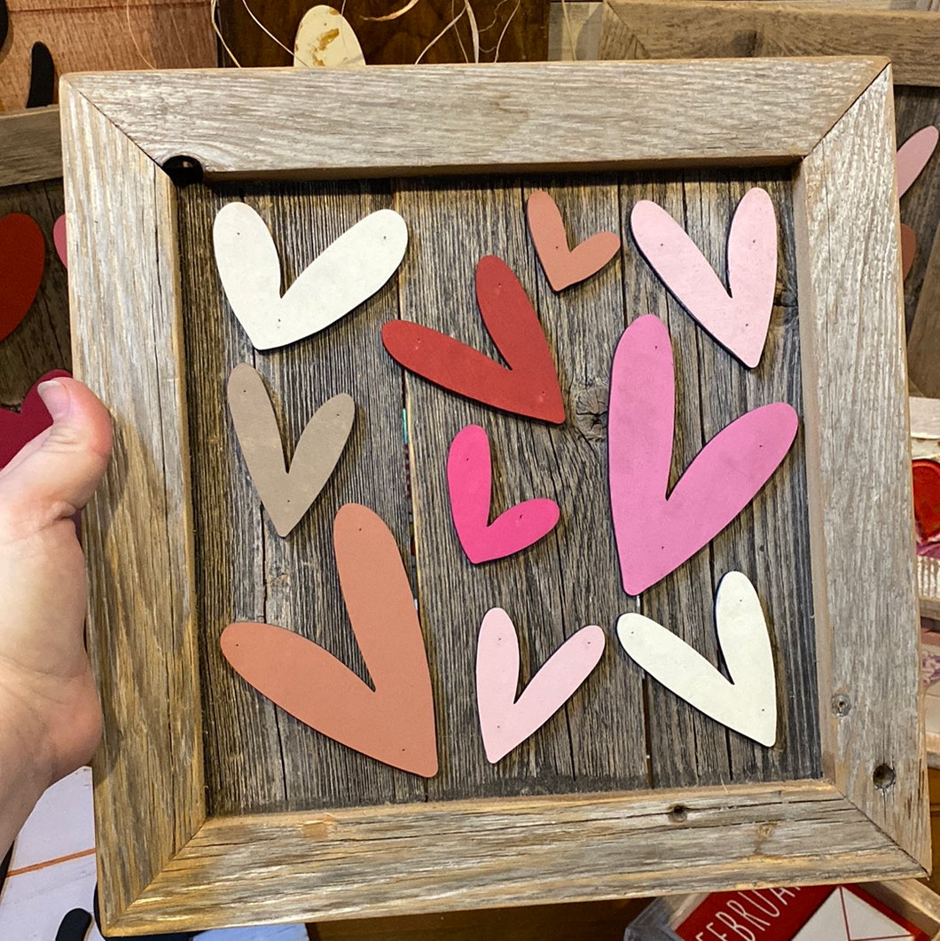 Valentine Hearts Sign Multi