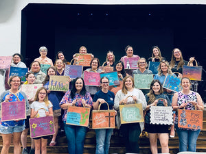 Bible Bag Paint Party at Sip & Shine September 21st 11-1pm