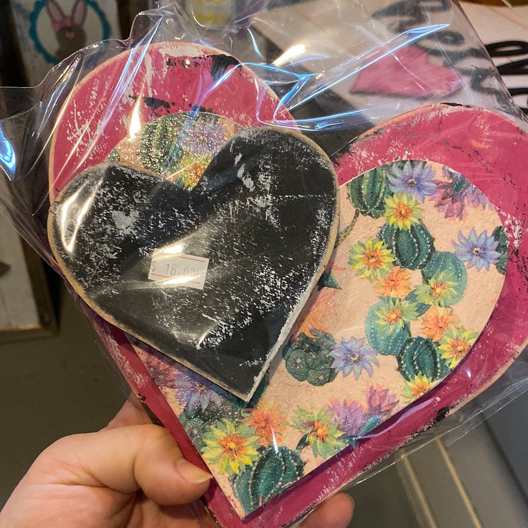 Cactus Trio Hearts