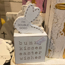 Load image into Gallery viewer, Bunny Kisses Easter Wishes Double Sided
