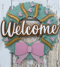 Load image into Gallery viewer, Christmas Wreath, Welcome Door Hanger, Christmas Decor
