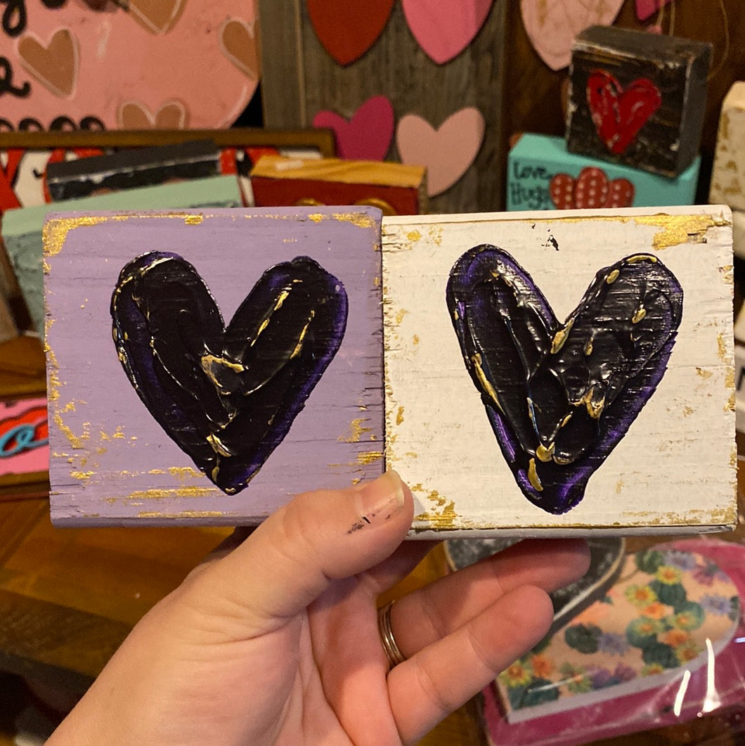 Purple Heart blocks