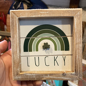 Gumball Lucky Framed Sign, Reversible