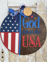 Load image into Gallery viewer, God Bless the USA Door Hanger
