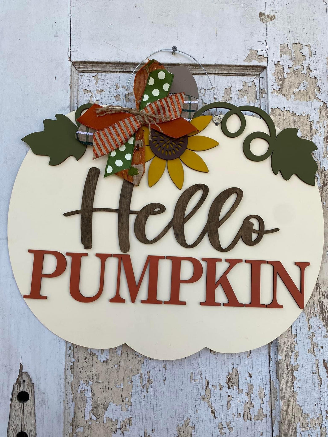 Hello Pumpkin Door Hanger