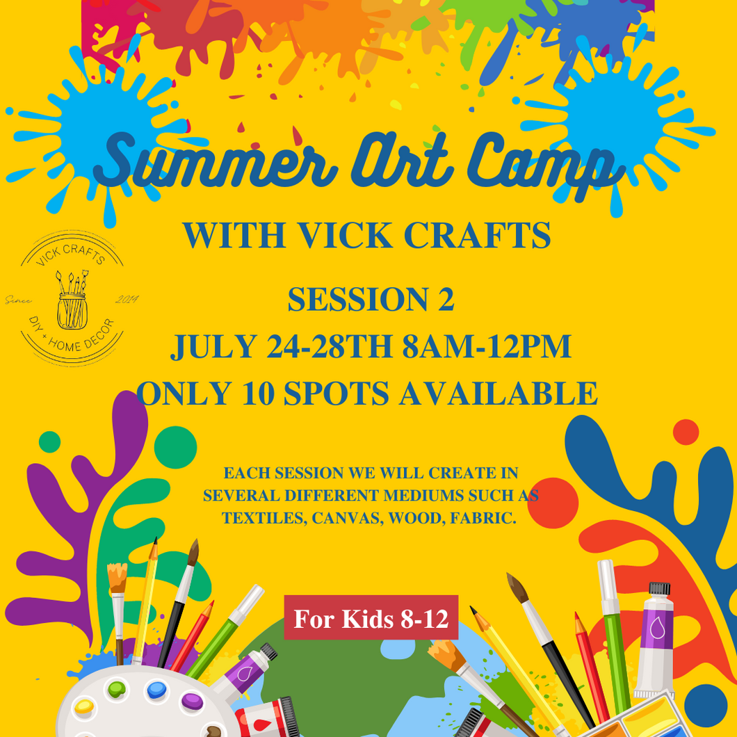 Summer 2023 Art Camp SESSION 2