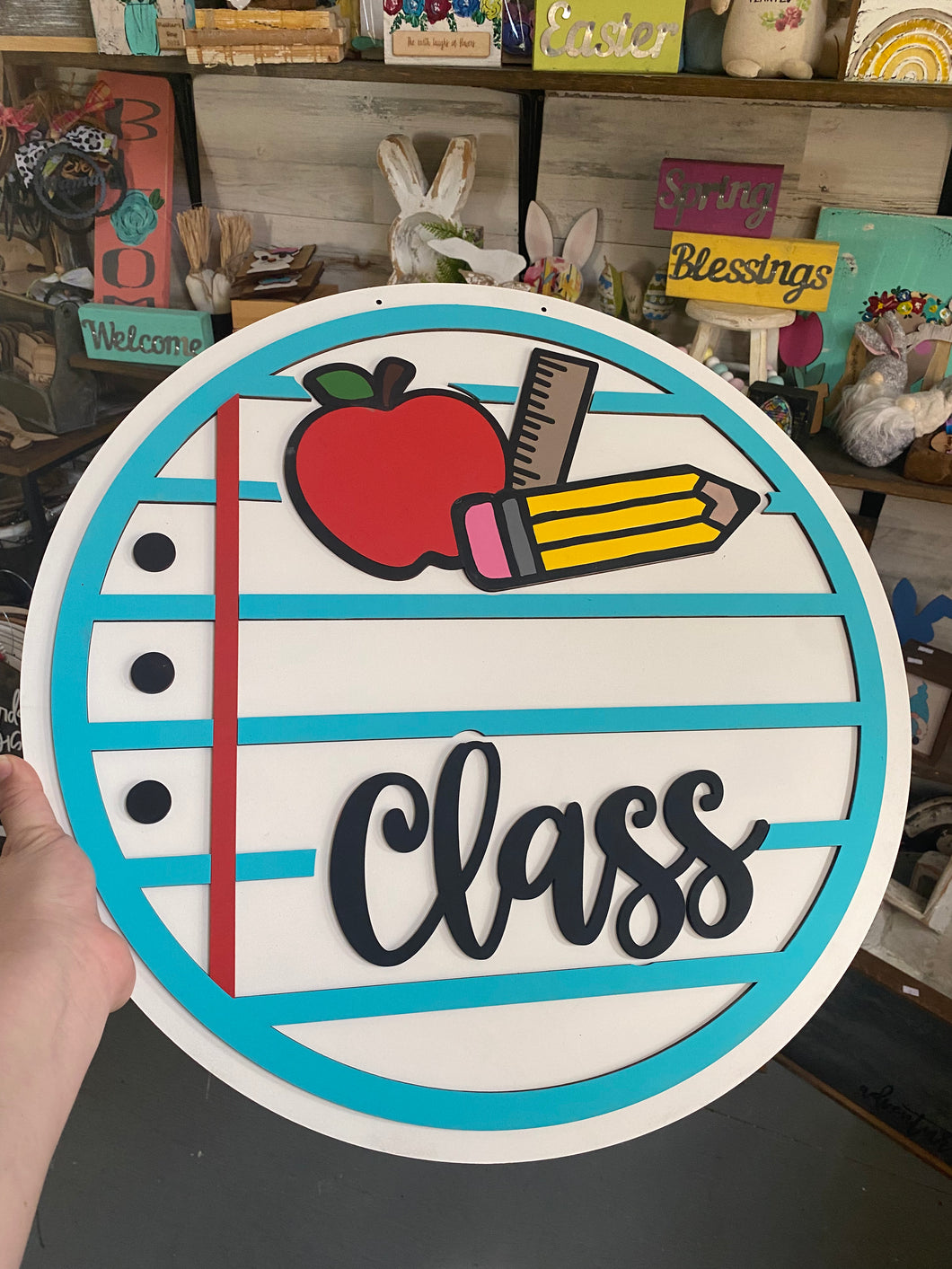Notebook Teacher Class Door Hanger
