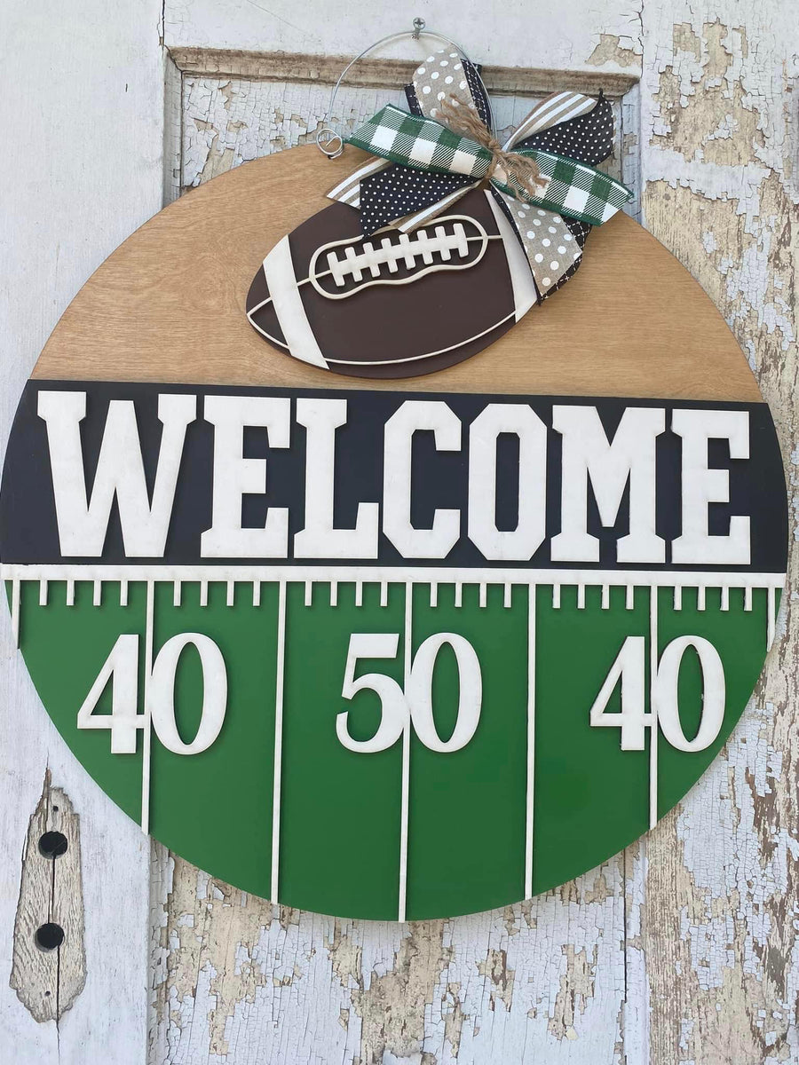 Football Field Door Hanger Vick Crafts