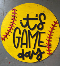 Load image into Gallery viewer, Baseball, Softball Door Hanger
