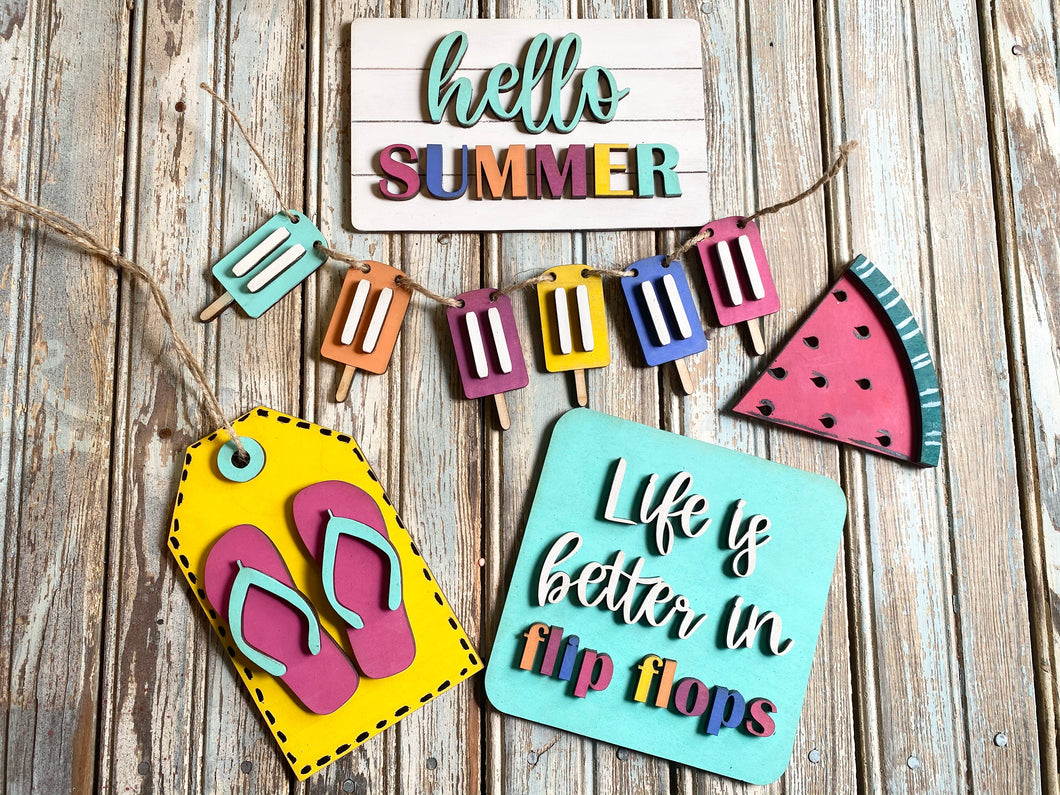 Summer Popsicle Tier Tray