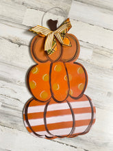 Load image into Gallery viewer, Stacked Pumpkin Door Hanger
