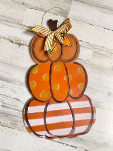 Stacked Pumpkin Door Hanger