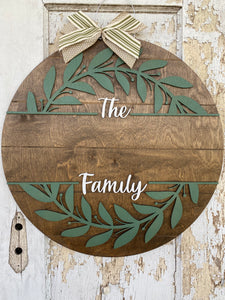 The Family Name Door Hanger