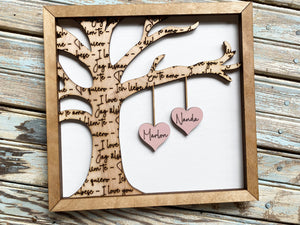 I  Love You Tree Personalized