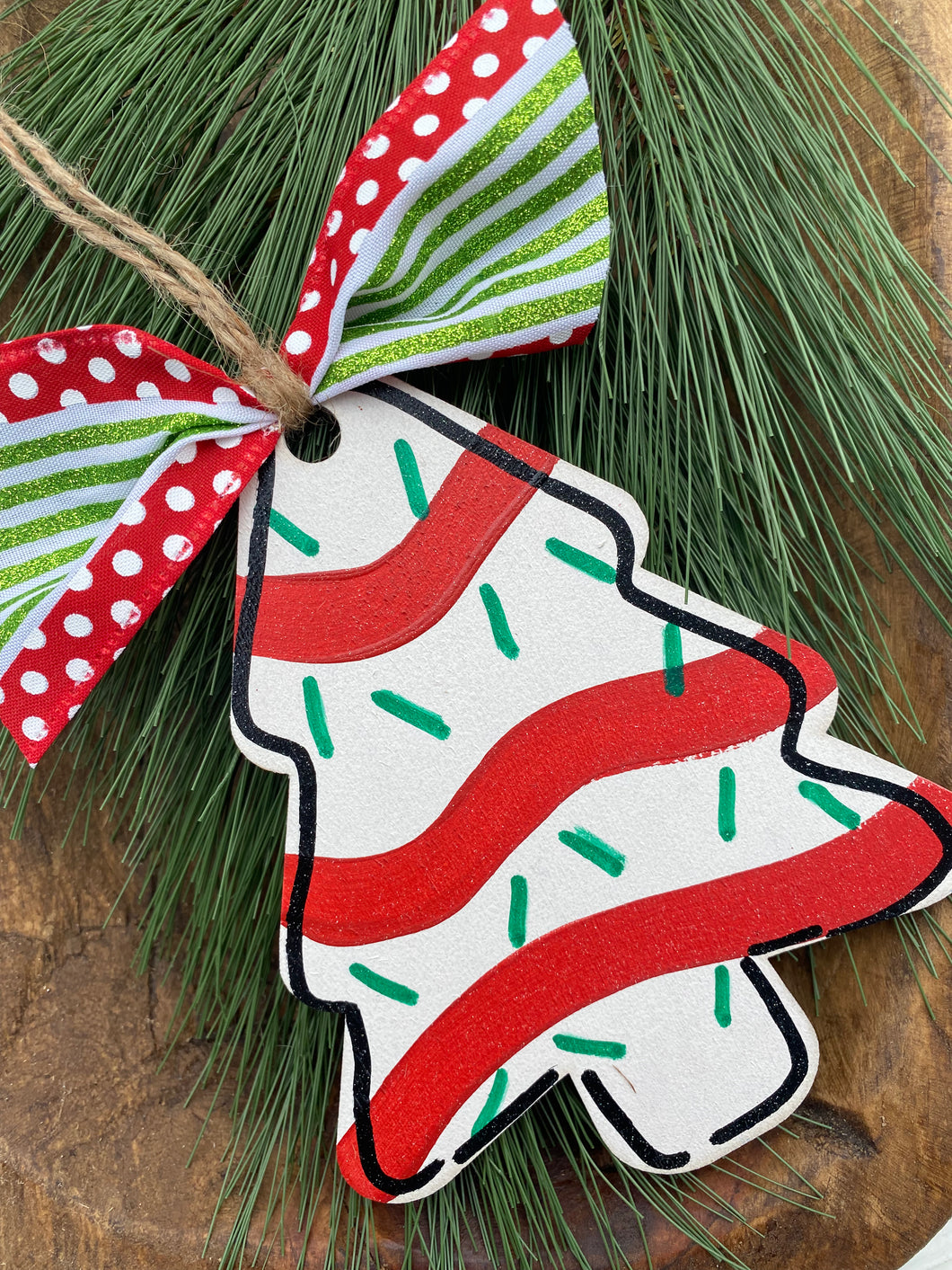 Christmas Tree Cake Ornament