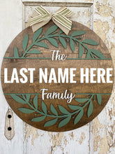 Load image into Gallery viewer, The Family Name Door Hanger
