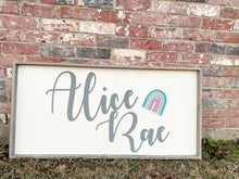 Load image into Gallery viewer, Large Baby Name Sign
