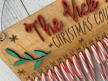 Load image into Gallery viewer, Candy Cane Christmas Countdown
