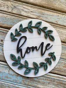 Home Wreath Round