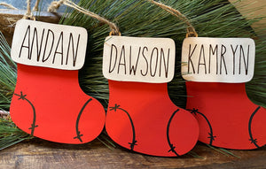 Personalized Stocking Ornament