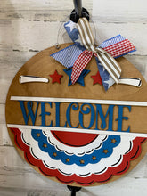 Load image into Gallery viewer, Patriotic Banner Door Hanger
