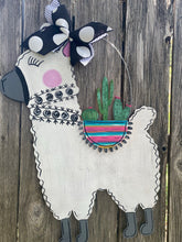 Load image into Gallery viewer, Llama Door Hanger Interchangeable
