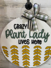 Load image into Gallery viewer, Crazy Plant Lady Door Hanger
