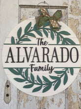 Load image into Gallery viewer, The Family Name Door Hanger
