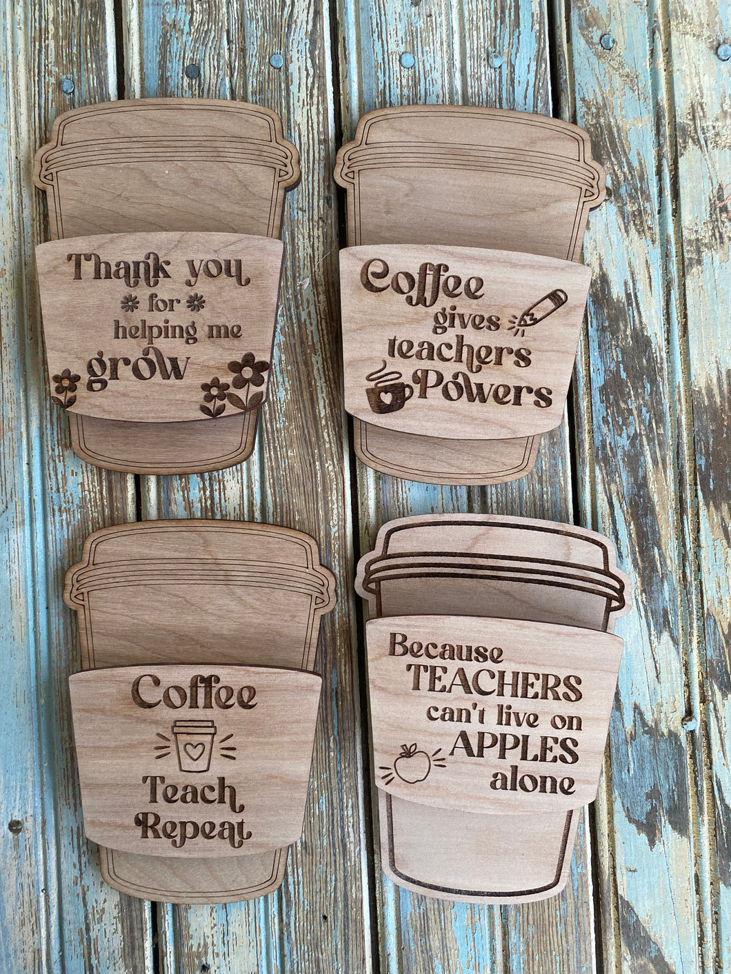 Teacher Coffee Card Holder Magnet