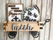Load image into Gallery viewer, He is Risen Faith Wood Wagon Insert, Interchangeable
