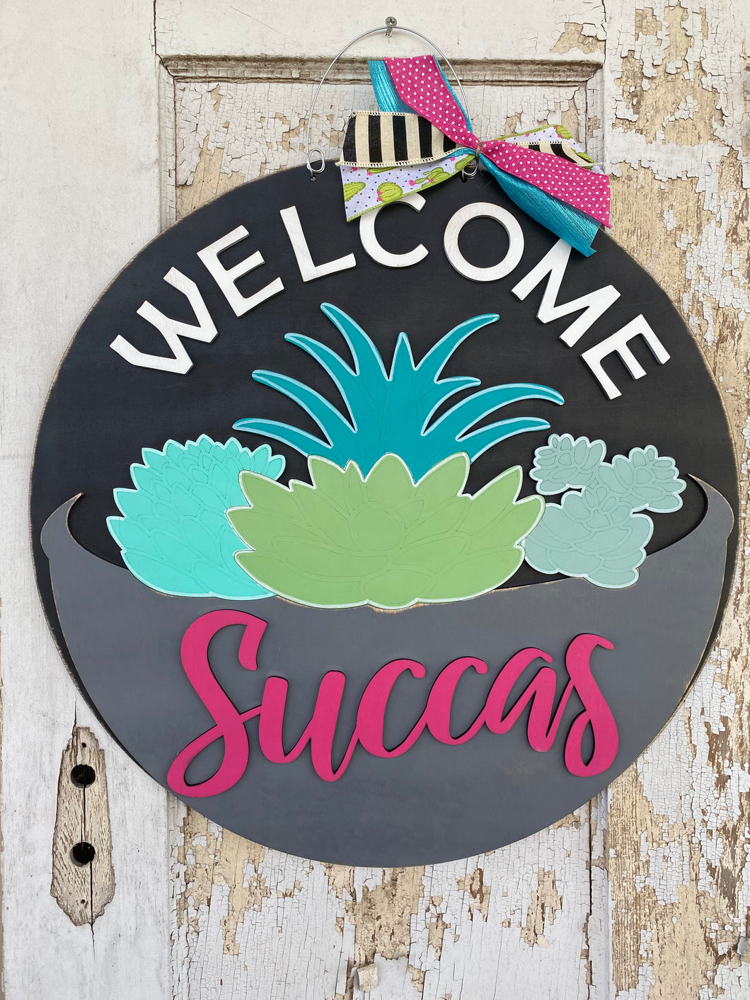 Welcome Succas Door Hanger