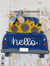 Load image into Gallery viewer, Hello Sunflower Truck Door Hanger
