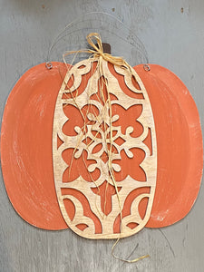 Ornate Pumpkin Door Hanger