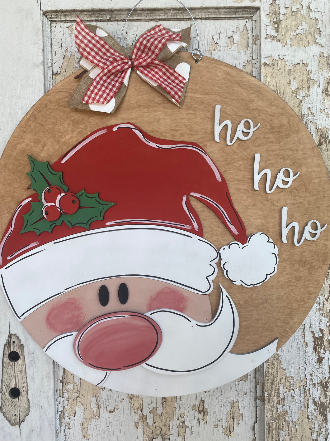 Santa Face Door Hanger